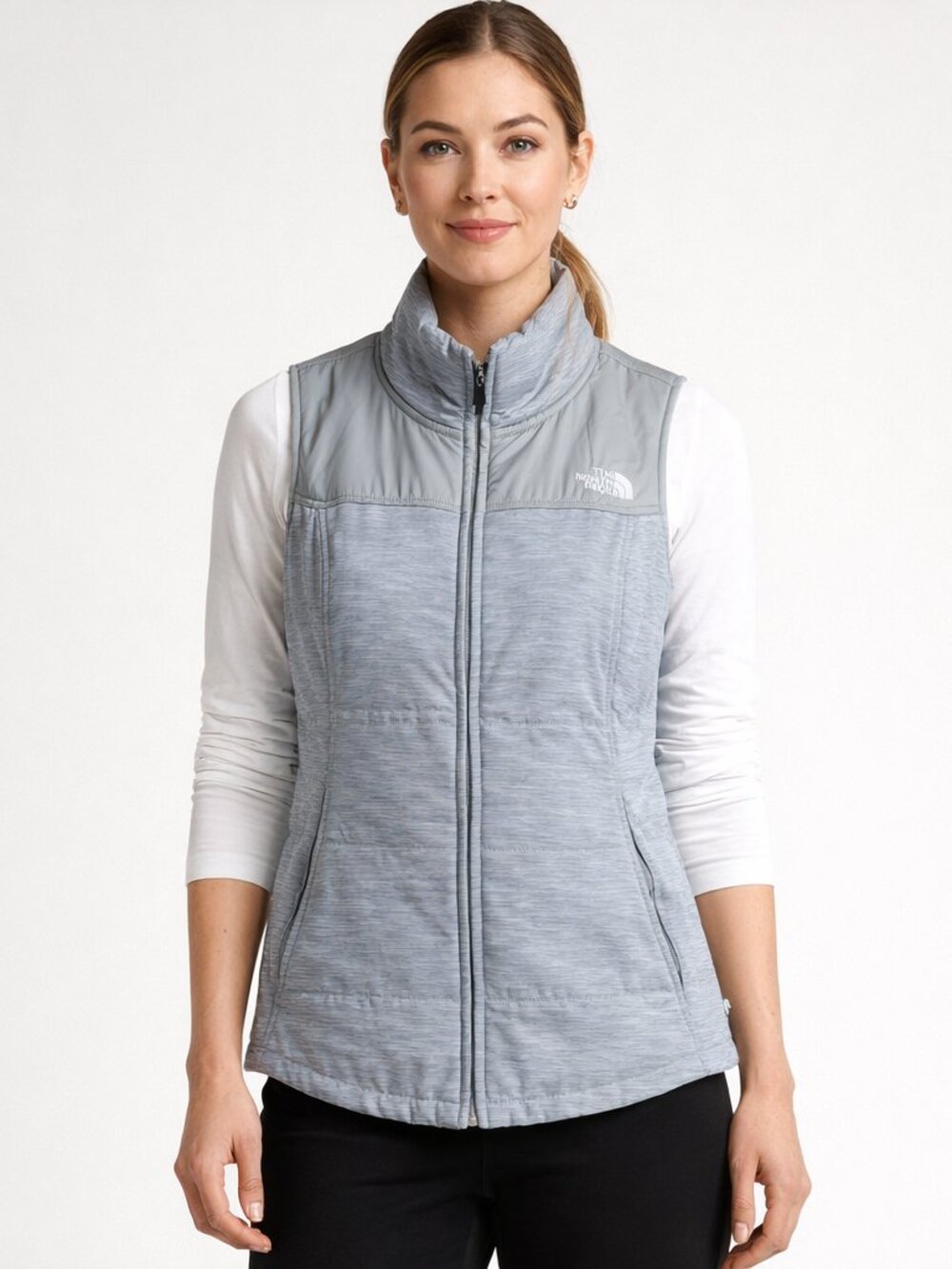 The North Face Women's Pseudio Vest Size Medium Heather Gray